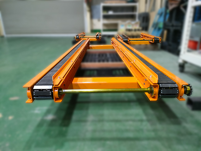 特殊2列スラットコンベア